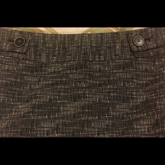 ♥️NWOT Raffaella Studio Black Tweed Skirt 4P - Picture 5 of 6